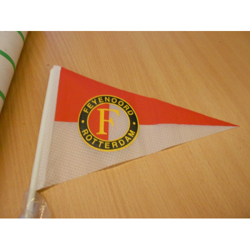 5 stuks feyenoord vlag voor de kinderfiets, fiberstok met aansluiting ca 1,60 hoog