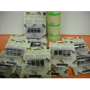 Mini tape dispencers, 11 pakjes a 4 stuks