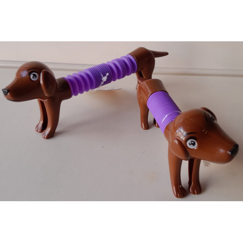 Fidget Dog Tube Donker bruin