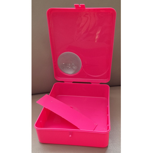 EXCELLENT HOUSEWARE Lunchbox 22*18*7 cm: Roze