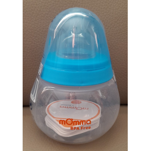 MOMMA Kinderzuigfles vanaf 0 maand 250 ml Blauw