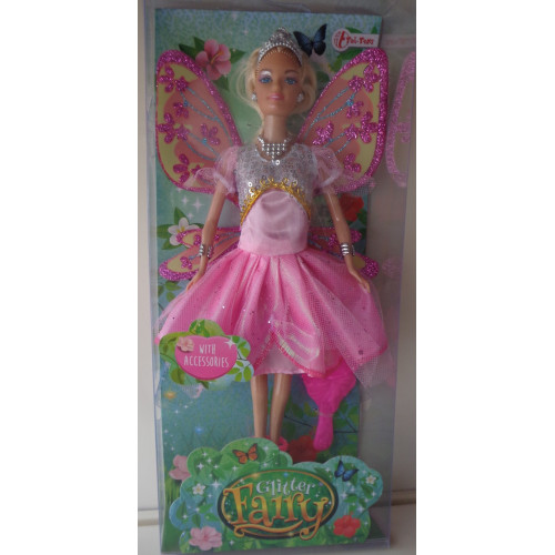 TOI-TOYS Tienerpop Glitter Fairy Paars en Roze