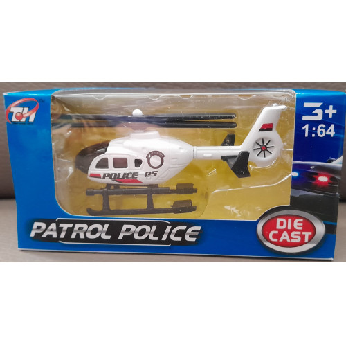 LG-IMPORTS DIE CAST Petrol Police, Police Helicopter Wit  1:64