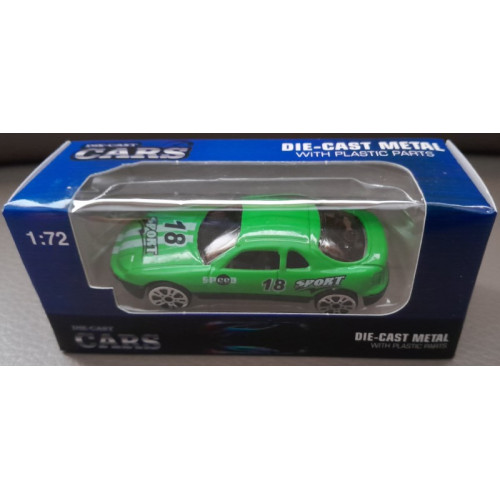 JOHNTOY DIE CAST Cars Racing Sport 18 Groen