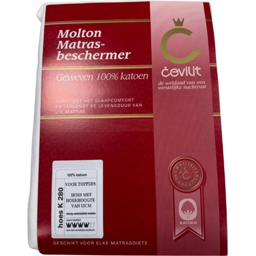 Cevilit Molton matras beschermer 80x200x35 cm