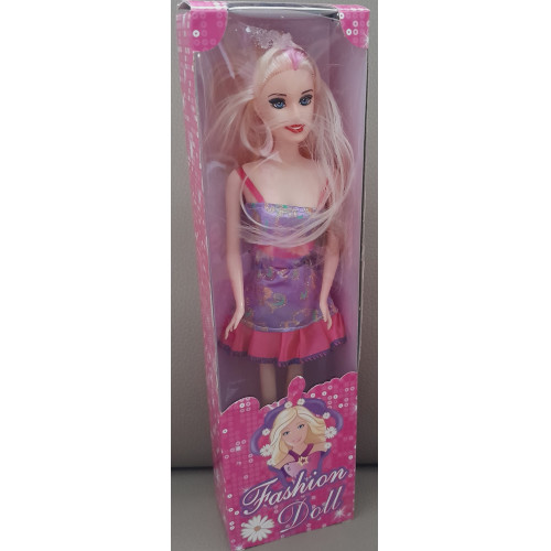 Fashion Doll met roze Kleed