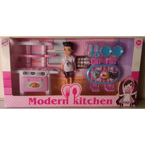 JONOTOYS Tienerpop Modern Kitchen 11-delig