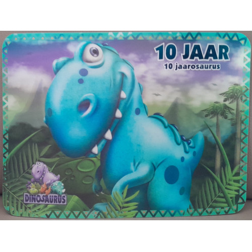 Keuken 3D Placemats Dinosaurus: 10 Jaar