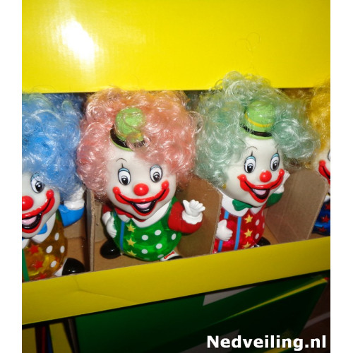 12x Spaarpot clown in display