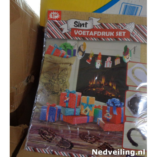 3x Sint voetafdruk