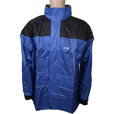 X3M Regenjas maat S (valt ruim) blauw