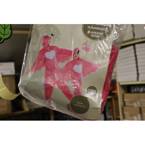 Onesie verkleed pak Flamingo 1x D3