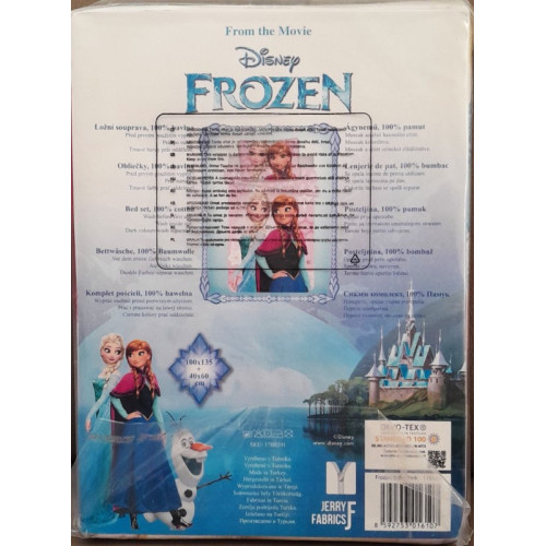 DISNEY Frozen Dekbedovertrek 100*135Cm, Kussen overtrek 40*60 Cm