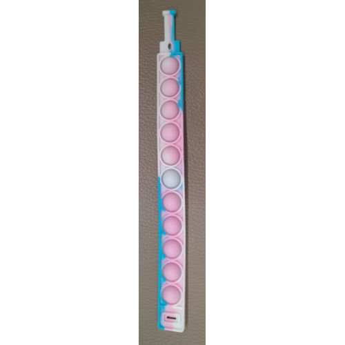 FIDGET POP IT Armband Roze/Wit/Blauw