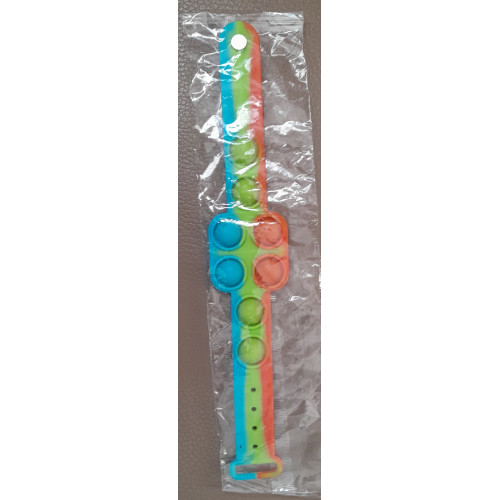 FIDGET POP IT Armband Blauw/Geel/Oranje 