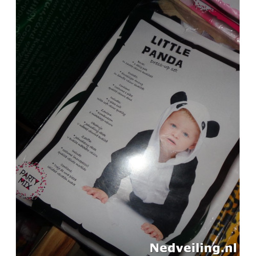 1x Verkleedpakje baby maat 68/74 Little Panda