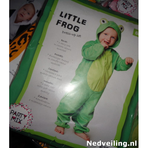 1x Verkleedpakje baby maat 68/74 Little Frog