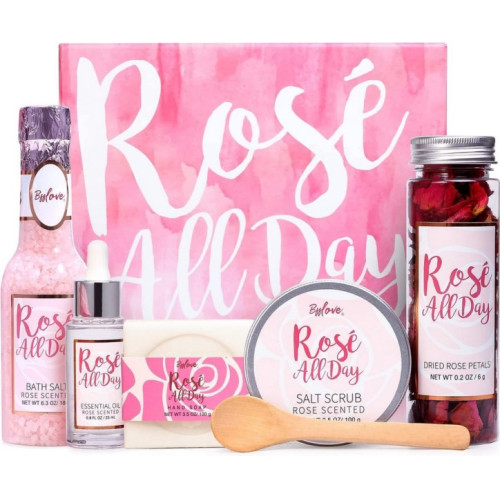 6 x BFF LOVE Verjaardag Cadeau geschenk Gift set Rose All Day