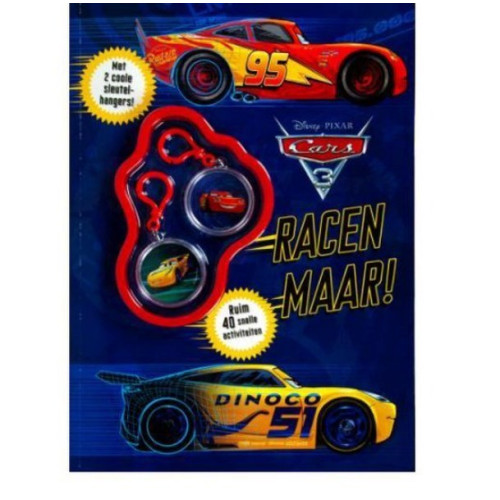 Activiteitenboek Cars + 2 sleutelhangers! | Cars tekenset 5 stuks Loc f010