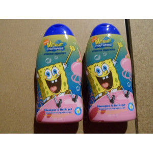 6x Sponge Bob Shampoo & badgel 
